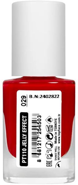 Лак для нігтів topface Jelly Effect PT110 29 Червоний PT110 фото