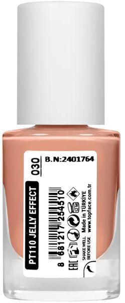 Лак для нігтів topface Jelly Effect PT110 30 Нюдовий PT110 фото