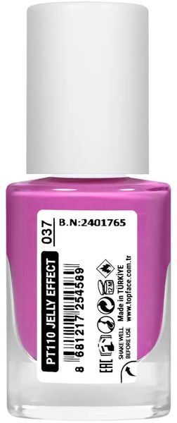 Лак для нігтів topface Jelly Effect PT110 37 Рожевий PT110 фото