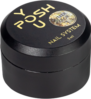 Гель-лак із гліттером YouPOSH Glitter Color 01 Золотистий 5 мл 995034998 фото
