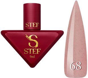 Камуфлююча база Steffani Cover Base 68 Рожево-бежева з шимером SCB09 фото