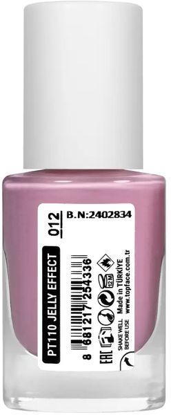Лак для нігтів topface Jelly Effect PT110 12 Рожево-бузковий PT110 фото