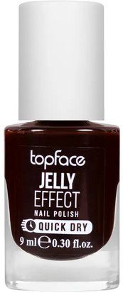 Лак для нігтів topface Jelly Effect PT110 59 Темний коричневий PT110 фото