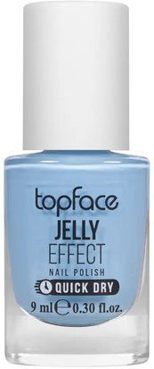 Лак для нігтів topface Jelly Effect PT110 73 Темно-блакитний PT110 фото