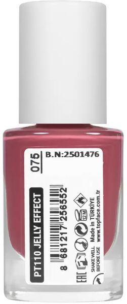 Лак для нігтів topface Jelly Effect PT110 75 Сіро-рожевий PT110 фото