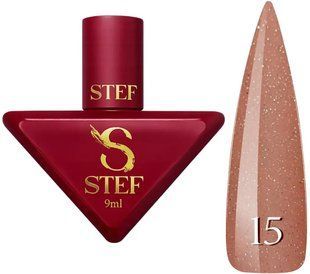 Камуфлююча база Steffani Cover Base 15 Бежева з шиммером SCB09 фото