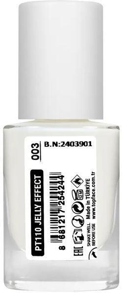 Лак для нігтів topface Jelly Effect PT110 03 Молочний PT110 фото
