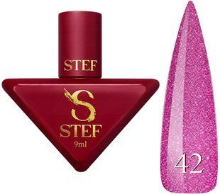 Камуфлююча база Steffani Cover Base 42 Димчасто-рожева з шиммером SCB09 фото