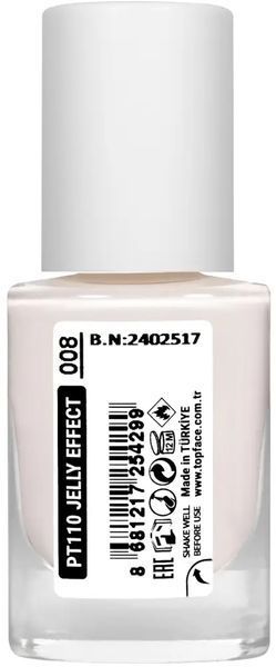 Лак для нігтів topface Jelly Effect PT110 08 Рожево-білий PT110 фото