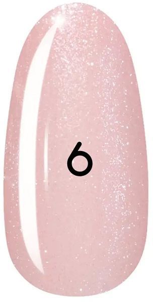 Акригель для нарощування YouPOSH Acryl Gel №06 Персиковий із шимером YP 6308 фото